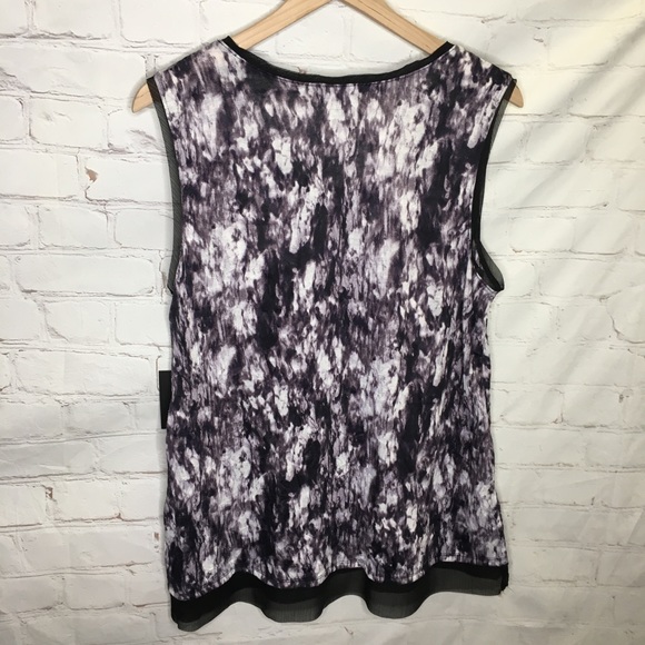 Simply Vera Vera Wang Crinkle Tank Top Size Large - Picture 5 of 9